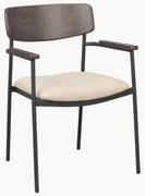 Armstoelen Maymont van eikenhout, 2-delig