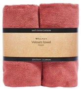 Wellmark CA 50x70cm handdoek - 2 stuks - velours copper 8720938454172