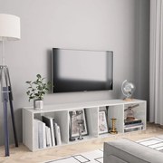 vidaXL Boekenkast/tv-meubel 143x30x36 cm hoogglans wit