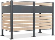 Overdekking voor 2 afvalbakken 120l of 240l Breda CoverTech