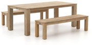 + 15% kassakorting | Picknickset ROUGH  | 6 personen | Tuinset teakhout | 3-delig | Kees Smit Tuinmeubelen
