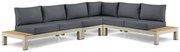 Loungeset 6 personen Aluminium/Teak Taupe Lifestyle Garden Furniture Vittoria