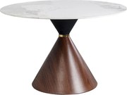 Kare Design Cono Ronde Eettafel Marmerlook 120 - 120 X 120cm.