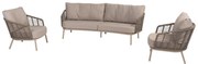 Taste by 4 Seasons Puglia loungeset latte SALE Loungeset taupe weerbestendig