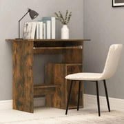 vidaXL Bureau 80x45x74 cm bewerkt hout gerookt eikenkleurig