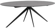 Goossens Excellent Eettafel Ferris Piramide Poot, Ovaal 200 x 110 cm