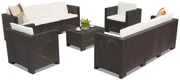 Technorattan meubelen Colorado Coffee 8 bruin Bica
