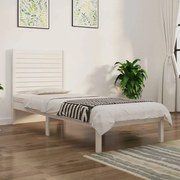 vidaXL Bedframe massief hout wit 75x190 cm 2FT6 Small Single