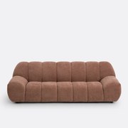 4-zitsbank van chenille fluweel met reliëf, Nuria