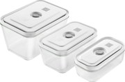 ZWILLING Fresh&Save Vacuümdozenset, S/M/L / 3-delig, Glas, Grijs - Fresh&Save - ZWILLING