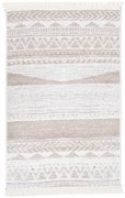 vidaXL Vloerkleed 160x230 cm katoen beige