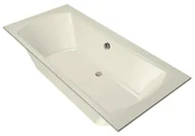 Xenz Robijn inbouwbad - 190x90cm - met overloop - met afvoer - Acryl Pergamon 6988-02