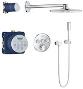 GROHE Grohtherm SmartControl Regendoucheset Inbouw - hoofddouche rond 31cm - 2 functies - staafhanddouche 1 stand - chroom 34705000