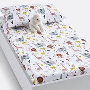 Hoeslaken in bio katoen, voor baby, omslag 17 cm, Henri