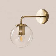 Metalen Wandlamp Boyi Goud - Sklum