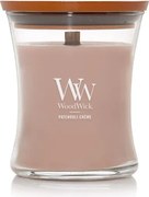 WoodWick geurkaars - Medium Hourglass - Patchouli Crème
