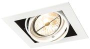 Set van 6 Grote Inbouwspot wit AR111 verstelbaar - Oneon QR111 / AR111 / G53 Binnenverlichting Lamp