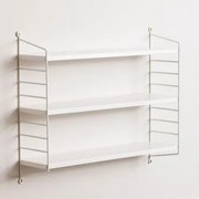 Modulaire Wandrek ↔︎60 Cm Van Staal Emine Wit - Sklum