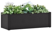 vidaXL Plantenbak hoog zelfbewateringssysteem 100x43x33 cm antraciet