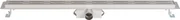 Saqu Refined Douchegoot met flens, sifon en filter 60x7 cm RVS