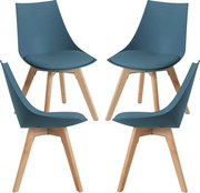 Set 4 Blok Stoelen