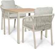 Tuinset 2 personen 909 cm Rope Taupe Lifestyle Garden Furniture Biagio/Creta