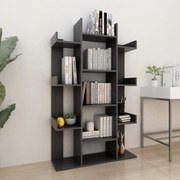 vidaXL Boekenkast 86x25,5x140 cm spaanplaat grijs