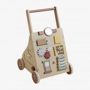 Wakko Kids Houten Multifunctionele Loopwagen Natuurlijke Kleuren - Sklum
