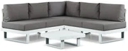 Hoek loungeset 5 personen Aluminium Wit  Lifestyle Garden Furniture Lorenzo