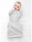 Love to Dream Babydoek Swaddle Up Lite fase 1 S tekst grijs