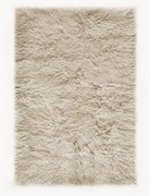 Handgeweven langpolig wollen vloerkleed Shaggy