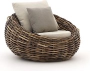 Lounge tuinstoel | Apple Bee Cocoon | Wicker (vlechtwerk) | Taupe | Kees Smit Tuinmeubelen