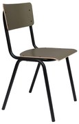 Zuiver Back To School Matte Retro Stapelstoel Mat Groen