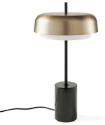 Rechte lamp in metaal en marmer, Clepsos