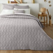 Gematelasseerde beddensprei in katoen Zig Zag Scenario