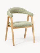 Armstoel Nik met bouclé vulling