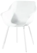 Hartman Sophie Element dining armstoel - Wit - Alu poot