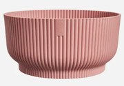 Elho Vibes Fold Bowl 25 cm - Delicaat Roze - Trendy Plantenschaal voor Tafel of Vensterbank