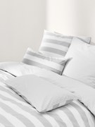Gestreept katoenen dubbelzijdig dekbedovertrekset Lorena