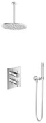 Hotbath Get Together IBS2ACR inbouwdouche met 30cm plafondbuis en 30cm hoofddouche chroom