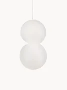 Kleine hanglamp Zero van glas en beton