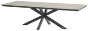 4 Seasons Outdoor Minerva tafel met HPL woodlook blad 280 x 95 cm * SALE *  Tuintafel    antraciet weerbestendig