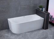 Saniclear Lilla hoekbad 180x80cm rechts glans wit
