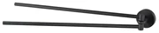 Haceka Kosmos Handdoekhouder - 42cm - dubbel - draaibaar - mat zwart 1208543
