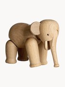 Handgemaakt decoratief object Elephant van eikenhout