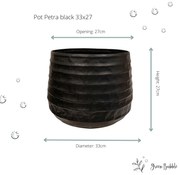 Pot Petra zwart