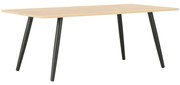 vidaXL Salontafel 120x60x46 cm zwart en eikenkleurig