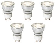 Set van 5 GU10 dimbare LED lampen 35mm 4W 230 lm 4000K