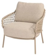 4 Seasons Outdoor Sardinia low dining chair latte Tuinstoel   beige weerbestendig