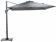 Garden Impressions Hawaii Big Pole telescopic zweefparasol 300x400 cm - zwart